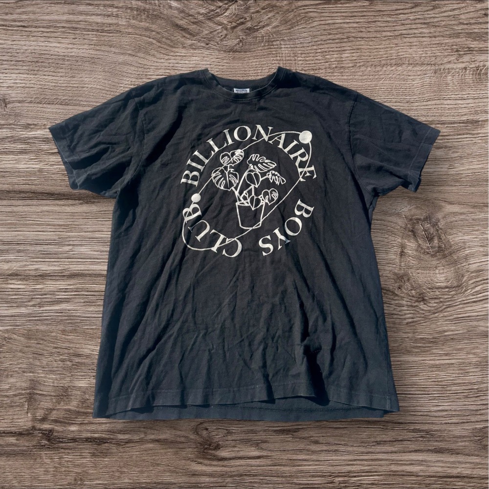 Billionaire Boys Club XXL Mens Short‎ Sleeve T-Shirt Black Cotton Graphic Print